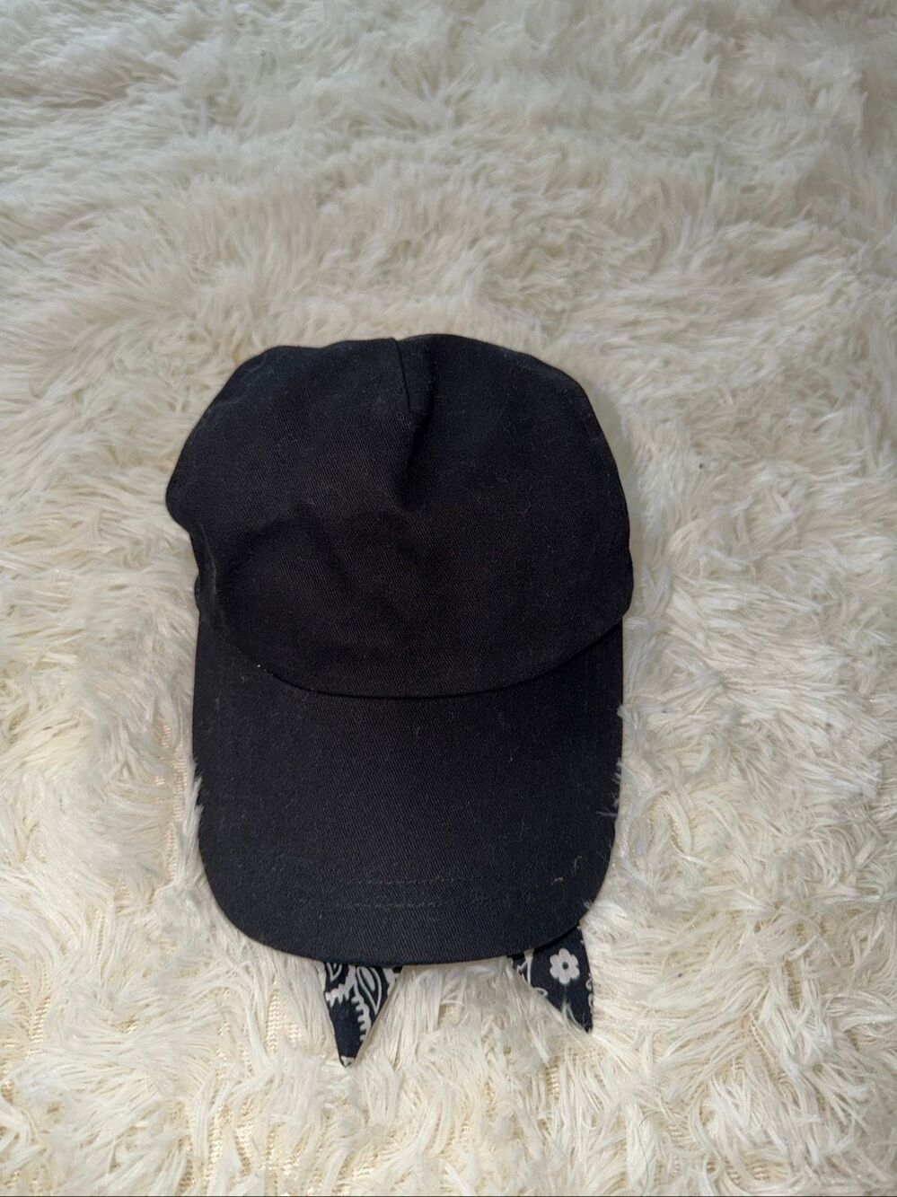 black Baseball cap bandana back ASOS